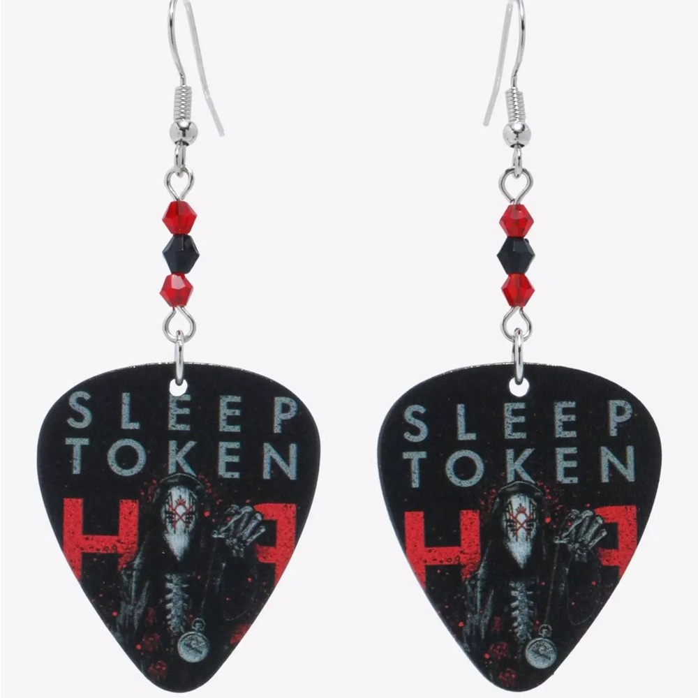 Sleep Token Guitar Pick Earrings Hot Topic Vessel - Picture 2 of 2